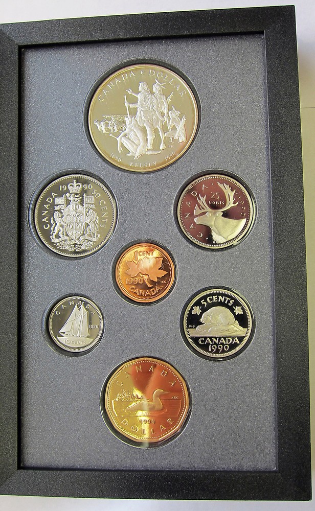 1990 Canada Proof Set - Original box and COA