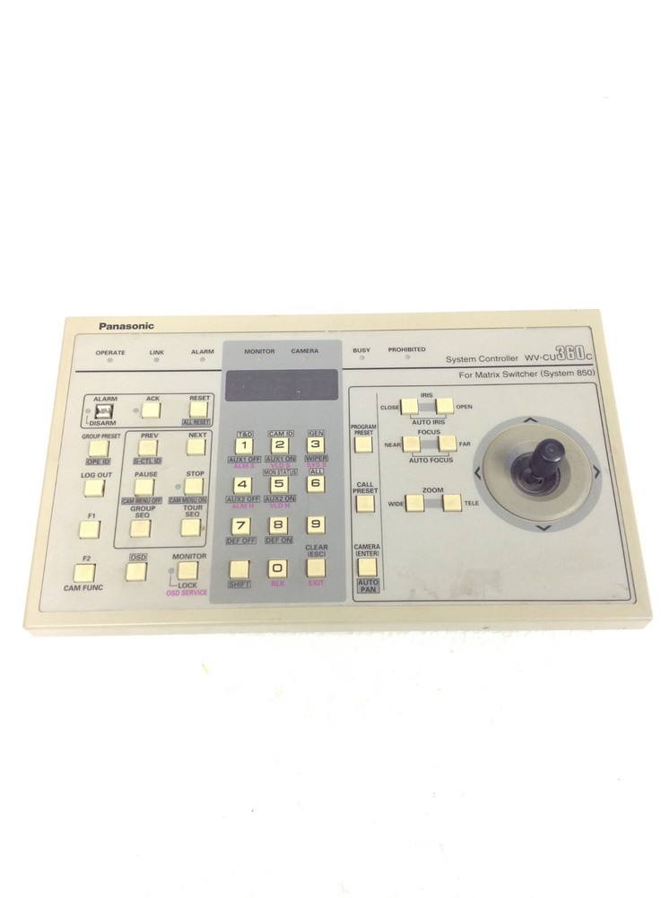 Panasonic WV-CU360C System Controller For Panasonic Dome Cameras, WORKING
