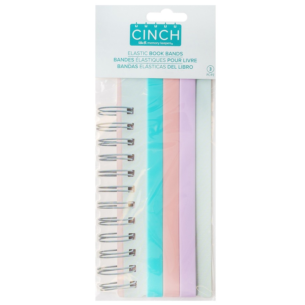 We R Cinch Elastic Book Bands-3/Pkg - 3 Pack