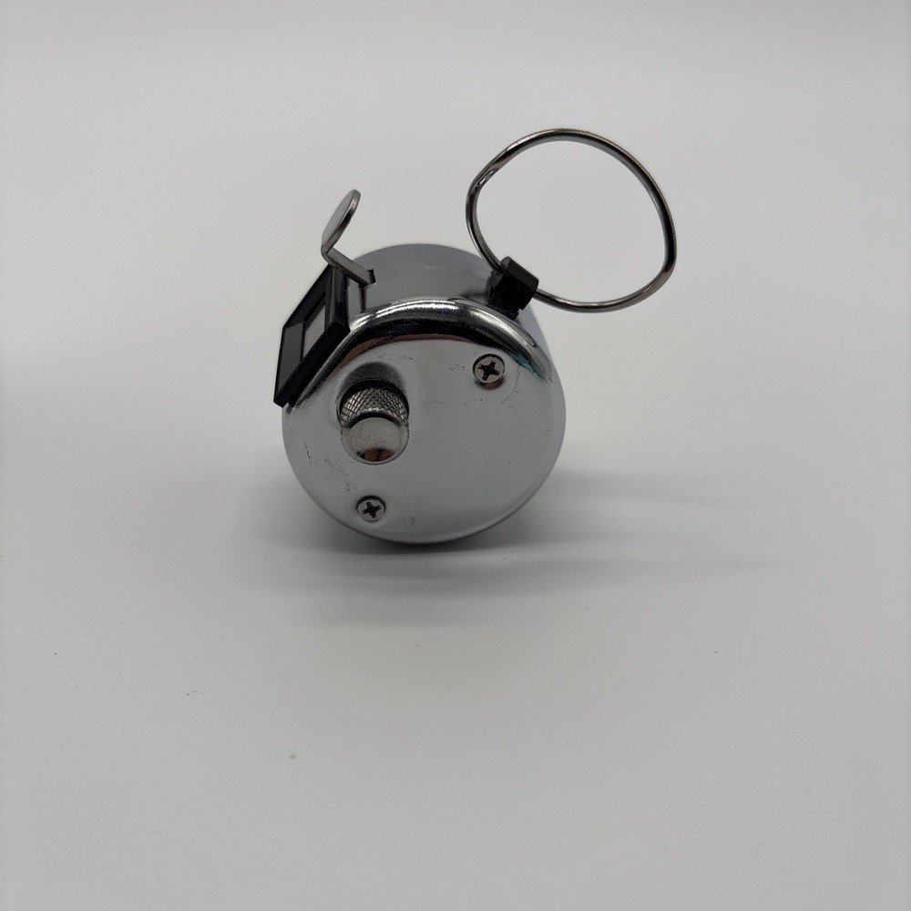 Hand Tally Counter 4 Digits Silver New