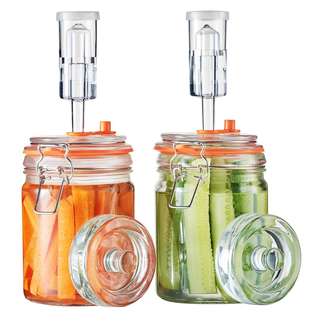 JILLMO Fermentation Jar, 700ml Fermenting Kit with Fermentation Weights and A