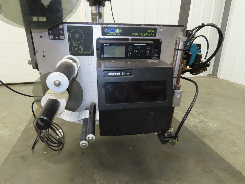 CTM 3600A-S84-EX High Speed Label Applicator SATO Thermal Printer 5" Width