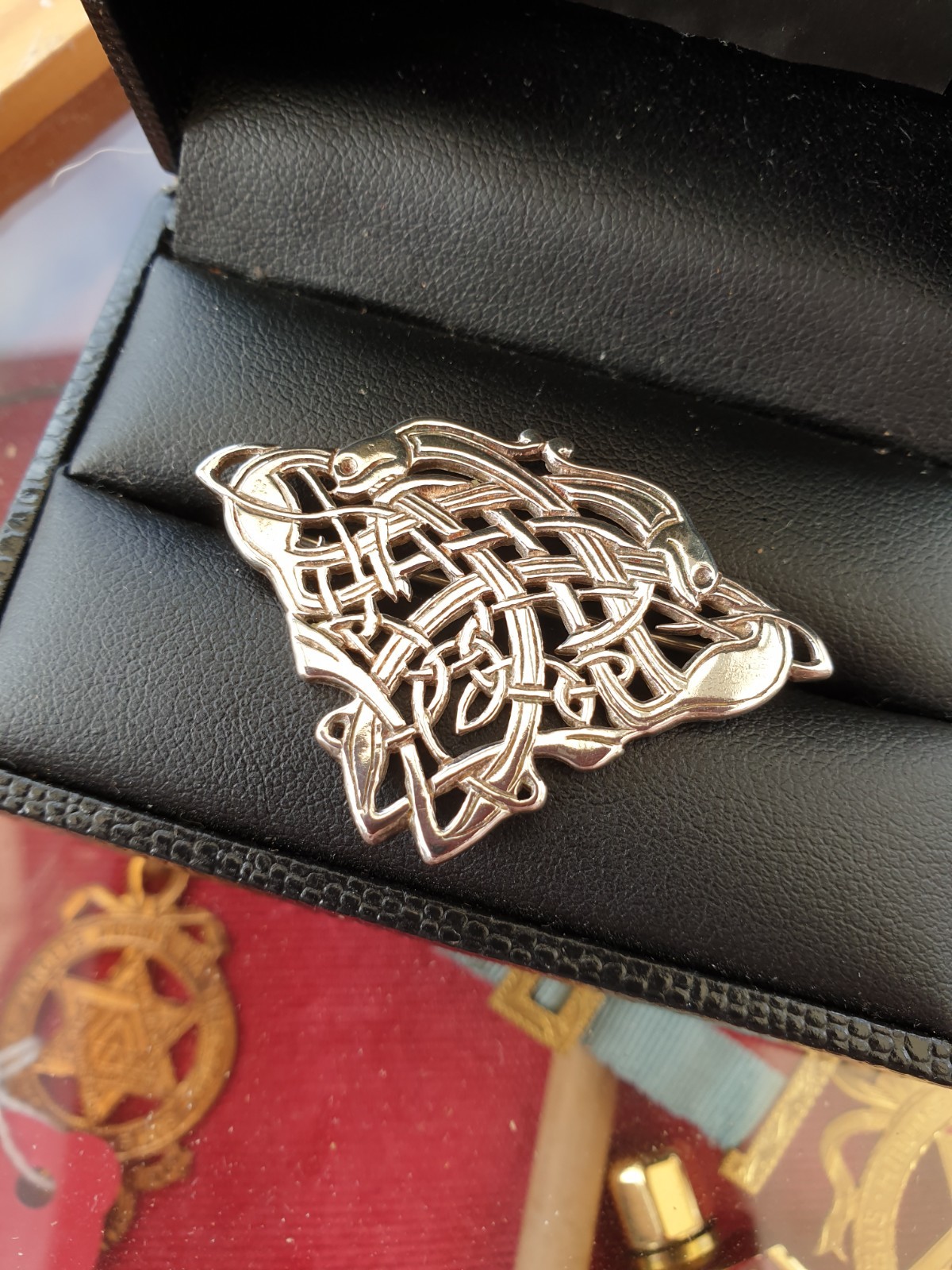 TAIN SILVER (Douglas Scott ) SCOTTISH SILVER BROOCH 1993