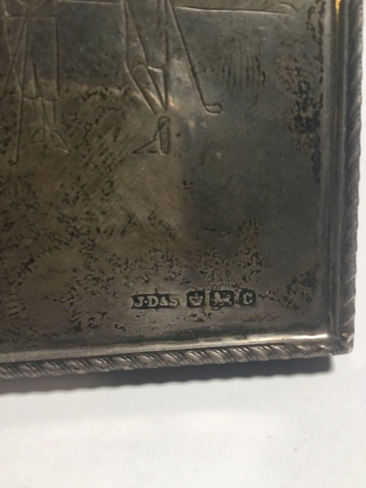 Antique Silver Golf Picture Frame/Trophy. 1913 With hallmarks