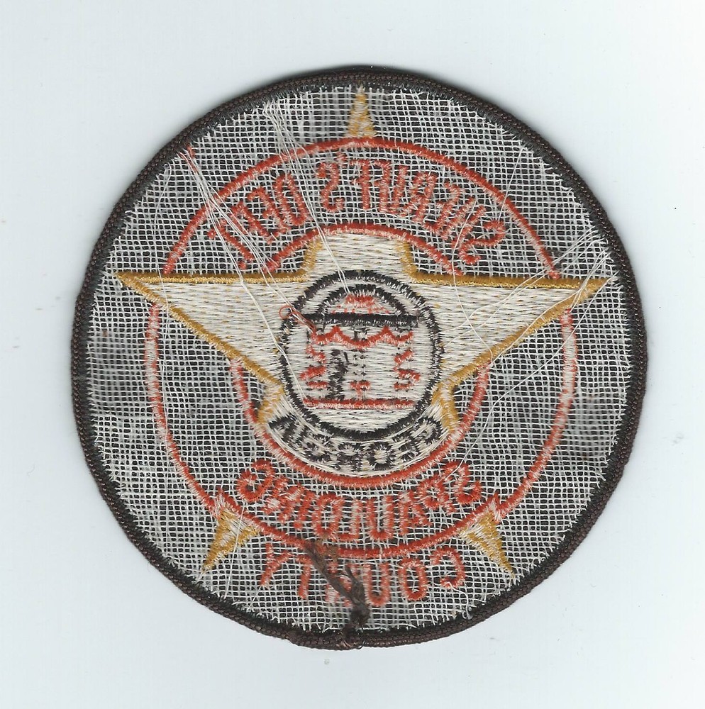 VINTAGE SPAULDING COUNTY, GEORGIA SHERIFF'S DEPT. (CHEESE CLOTH BACK) patch
