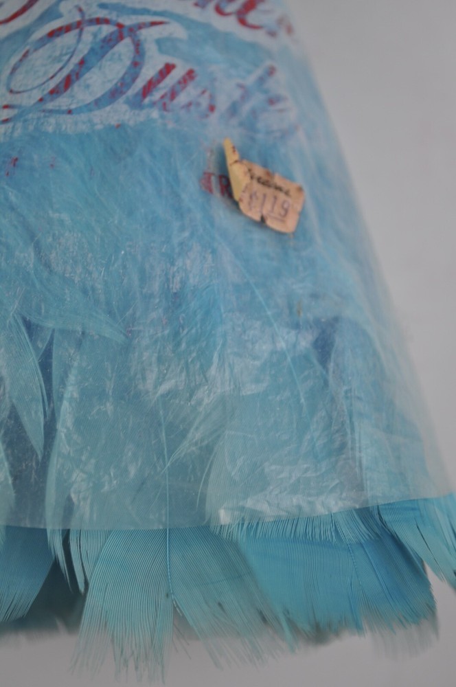 Vintage Feather Duster Blue Cleaning Dusting Prop