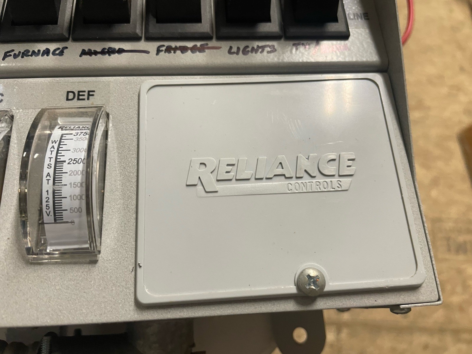 Reliance Controls ProTran Model 31406C Generator Transfer Switch