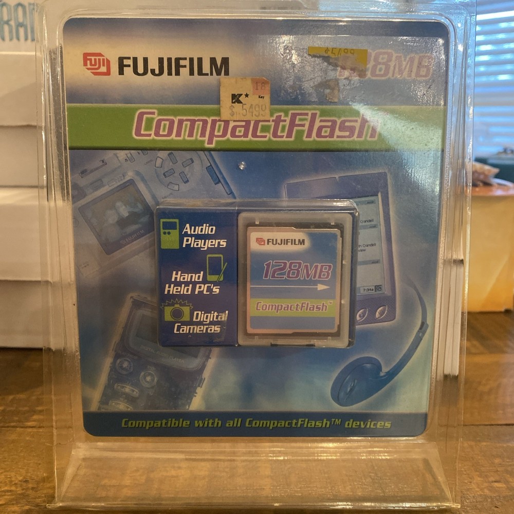 FujiFilm CompactFlash 128MB Memory Card for Audio Players & More! **NEW**