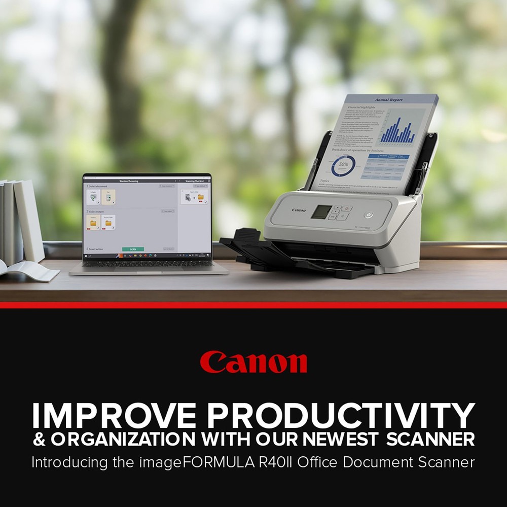 Canon imageFORMULA R40II Office Document Scanner