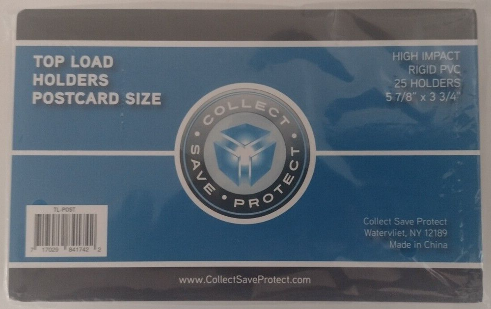 (25) CSP Postcard Rigid Side Load Protector New NIP 3 3/4 x 5 7/8