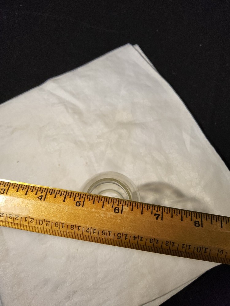 NOS Solid Brass Miniature Burner Screw on Collar With New Round Wick