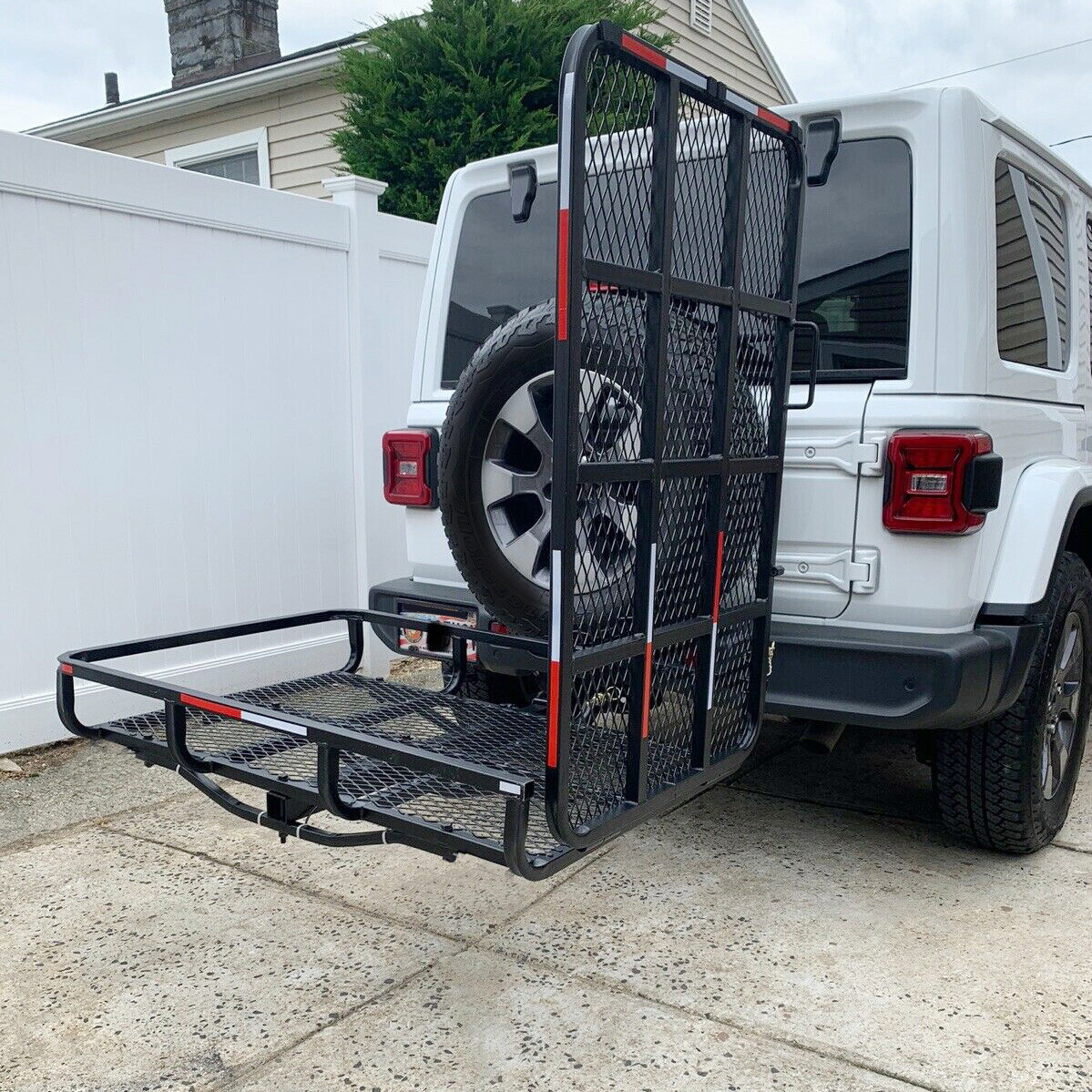 500LBS Mobility Carrier Wheelchair Scooter Rack Disability Medical Ramp Hitch