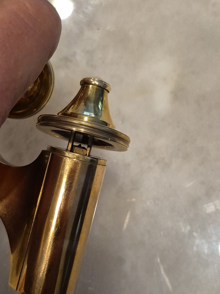 E. Leitz Wetzlar microscope Brass Microscope serial # 14808