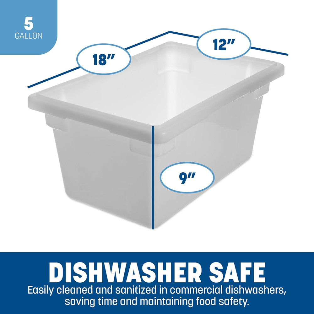 Storplus Food Storage Container with Stackable Design for Catering, Buffets, Res