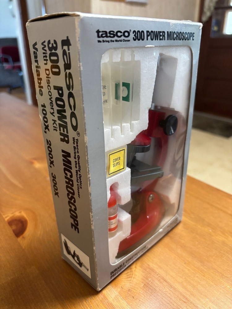 Vintage Tasco 300 Power Microscope Variable With Discovery Kit