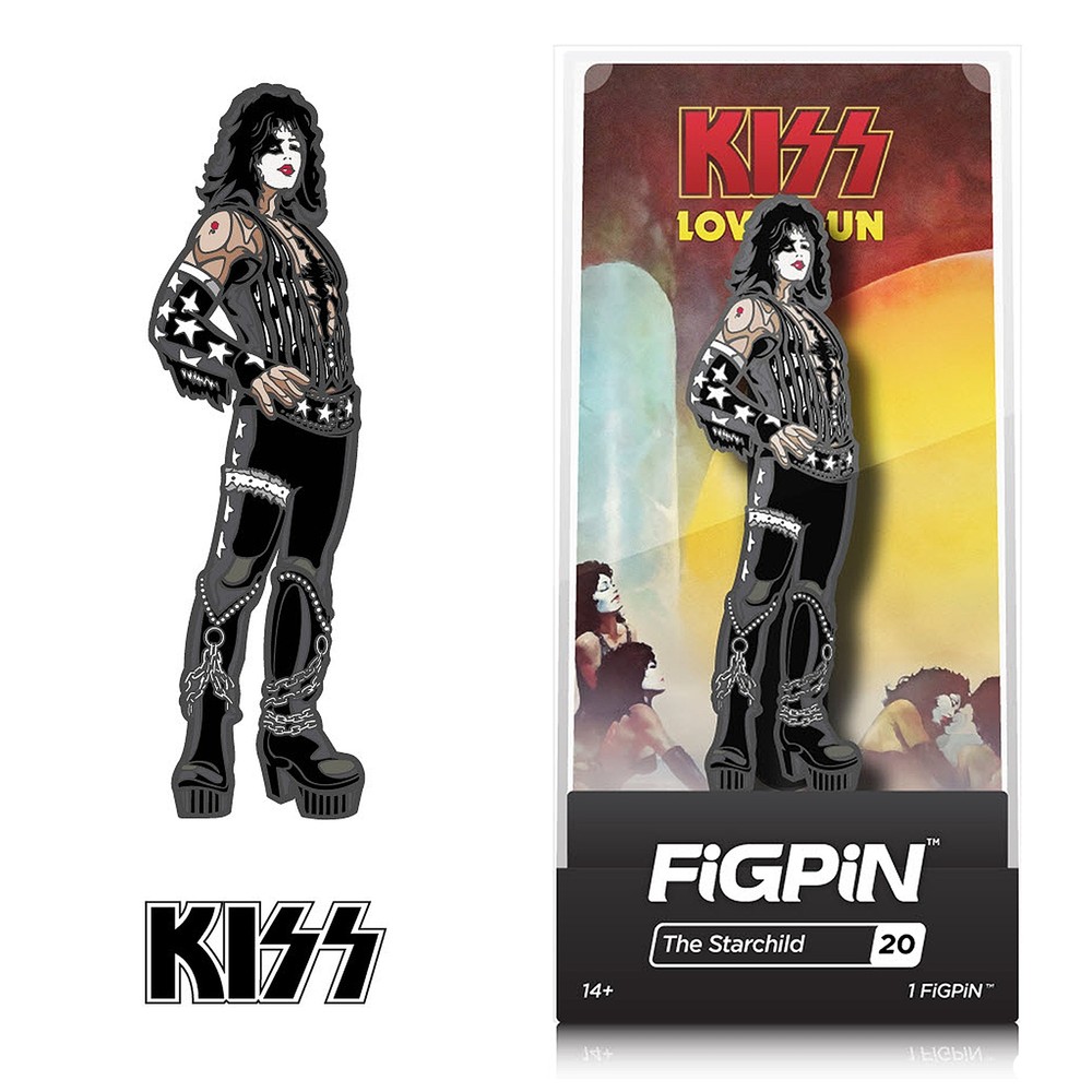 KISS Collectible 2017 FiGPiN Love Gun Paul Stanley Starchild Enamel Figure #20