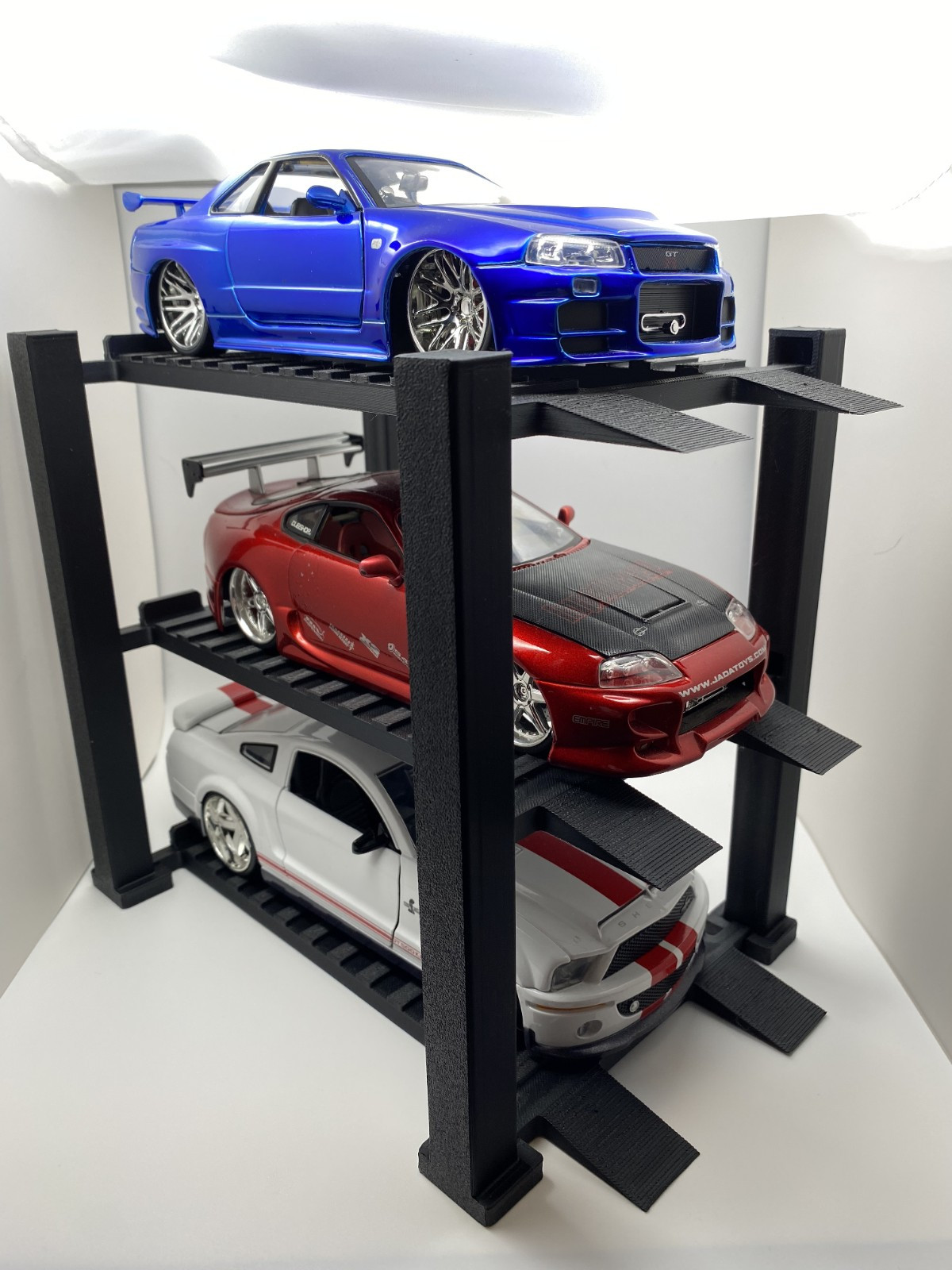 1:24 Scale Diecast 4 Post Lift Display 3 tier