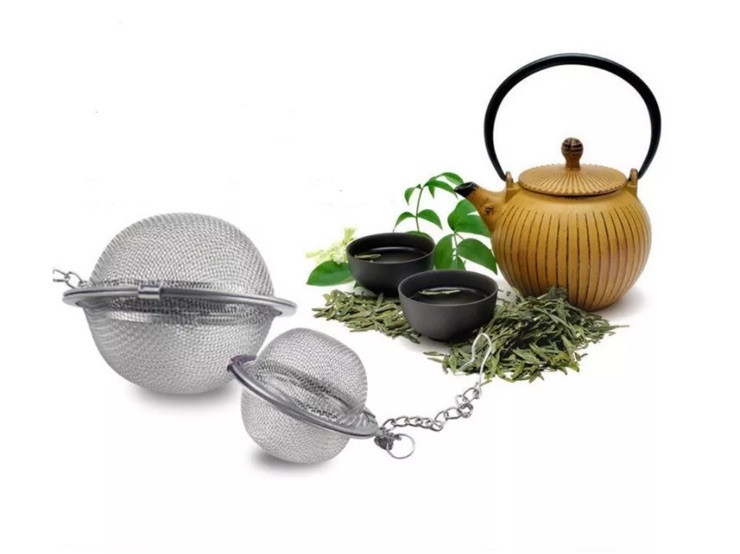 2 Pack- Stainless Herb Infuser Ball -(Extra Fine Mesh) Secure Locking