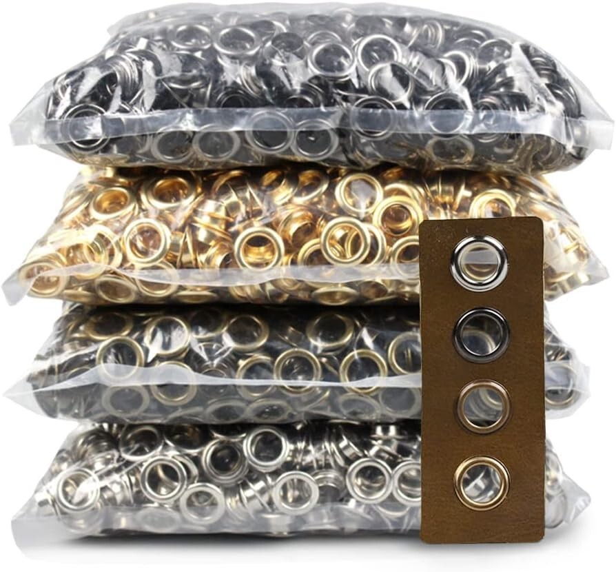 800 Sets Grommet Kit with Install Tool - 4 Colors - DIY Crafts Projects