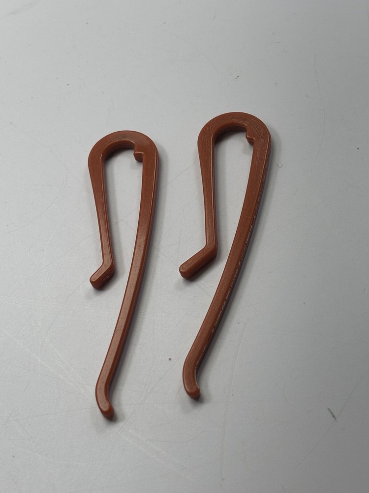 2 Replacement Brown Roller Clips for GE Hot Roller Model B2 HCD-4 Mist Condition