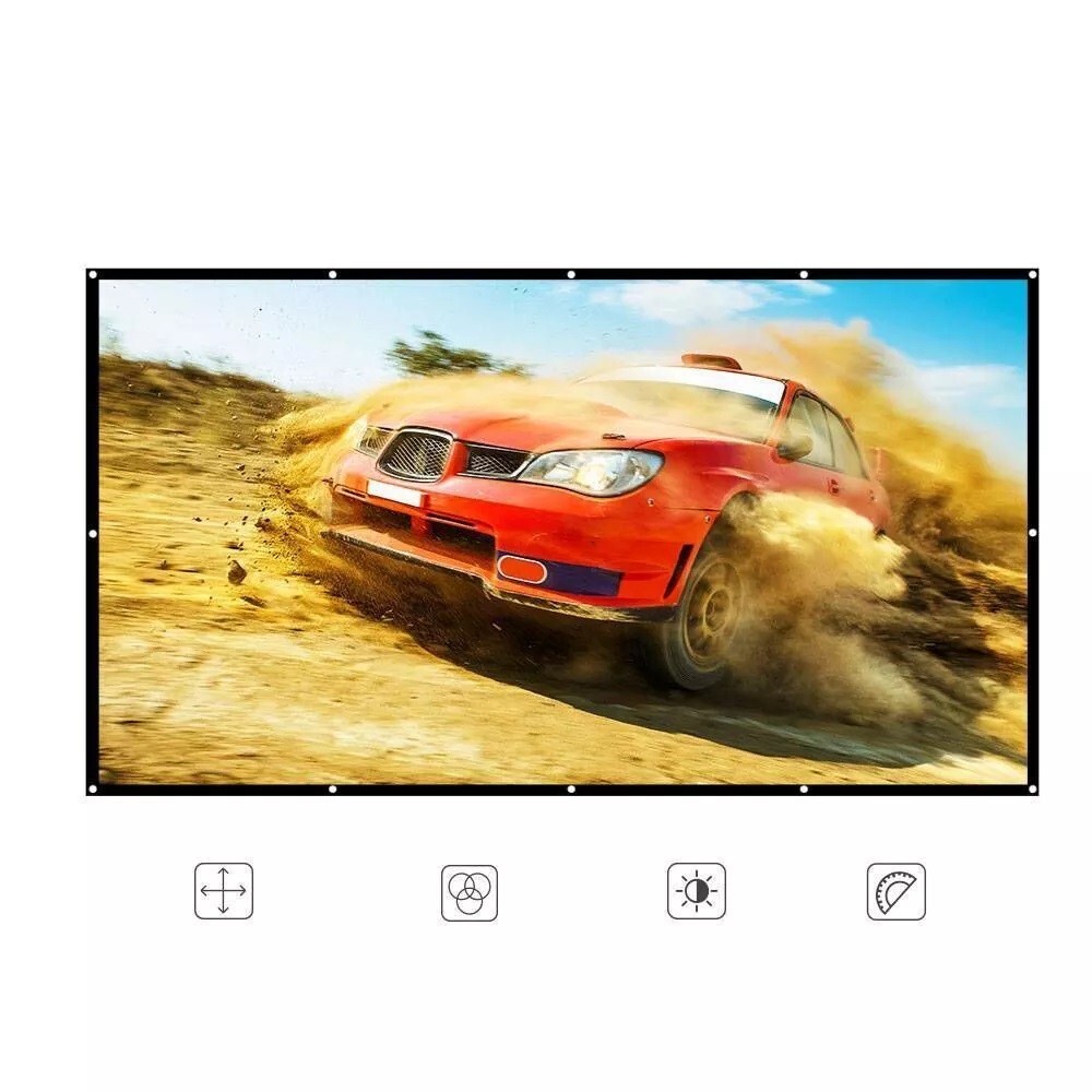 Vankyo 120 Inch Portable Projector Screen White