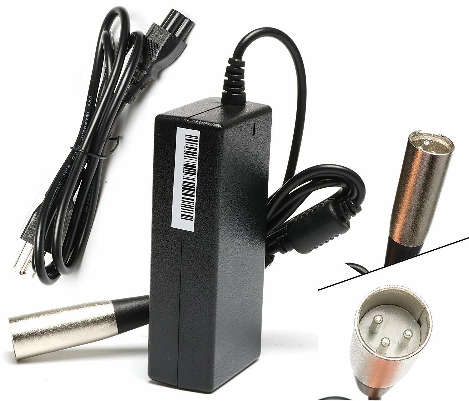 Battery Charger Adapter For Go-Go Elite Traveller Merits S-132 Electric Scooter