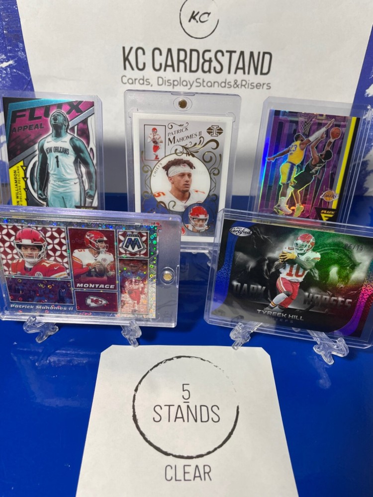 Card Stand - (5pc-Clear-Toploader) Card Display Stand