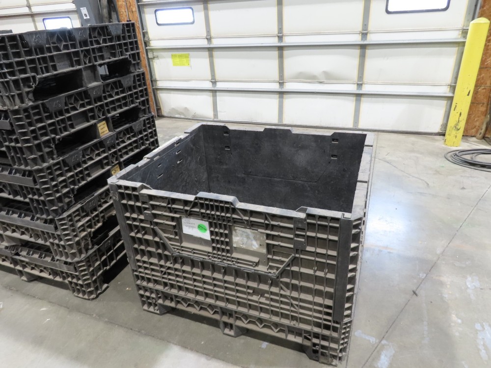 HPJ BulkPak Collapsible Bulk Container Bin 25.5 cu-ft 48 x 40" Stackable Tote