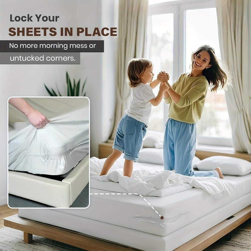 Practical Flexible Easy to Install 4PCS Invisible Reinforced Bed Sheet Fasteners