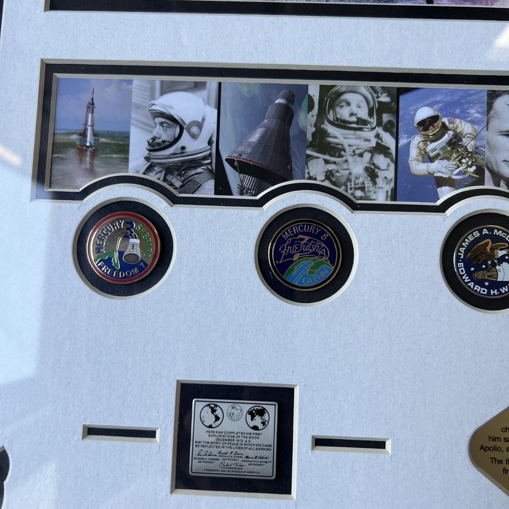 GENE CERNAN APOLLO 17 SIGNED AUTOGRAPHED Framed