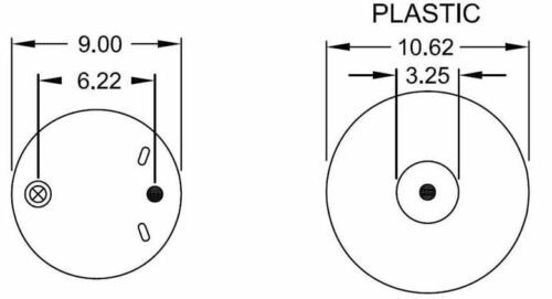 Set of 4 Air Springs for Freightliner Replaces Firestone W01-358-9780 1R12-189