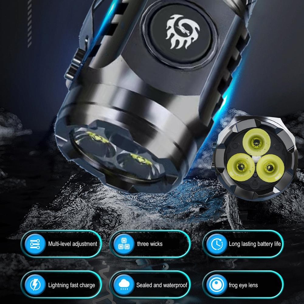 Mini Flashlight Handheld Super Bright Powerful Camping Tactical PocketFlashlUS☆☆