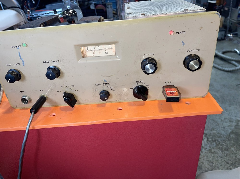 Globe Scout Deluxe Transmitter Rough Shape Works Not Pretty But Rare Switch Burn