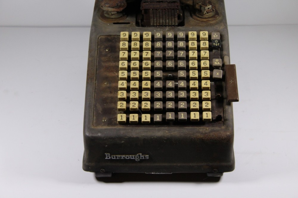 Vintage Burroughs Portable Adding Machine Untested Parts Series P