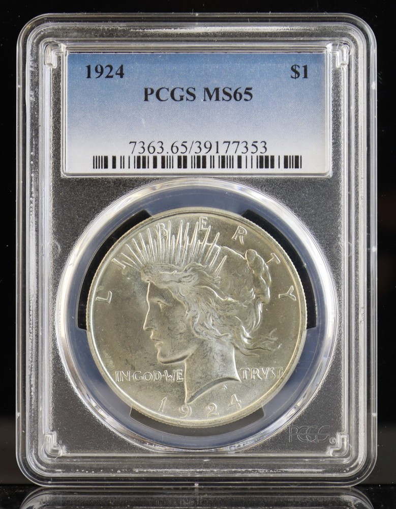 1924 Peace Dollar PCGS MS65