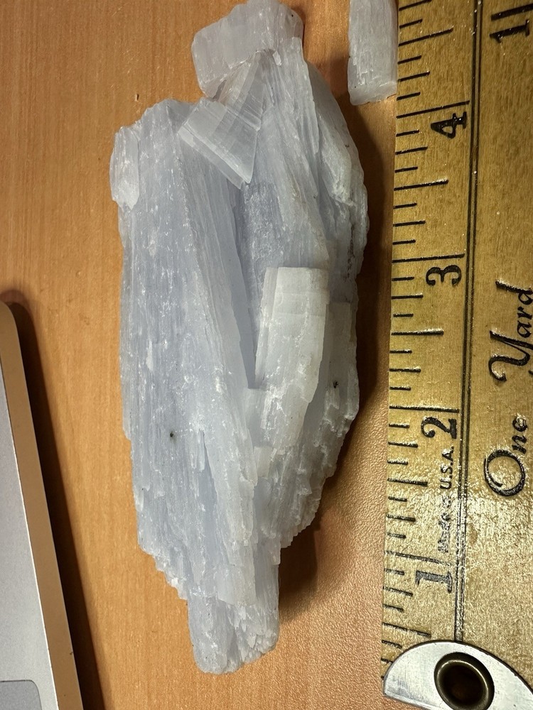 Anhydrite. Light Blue Gray Color.