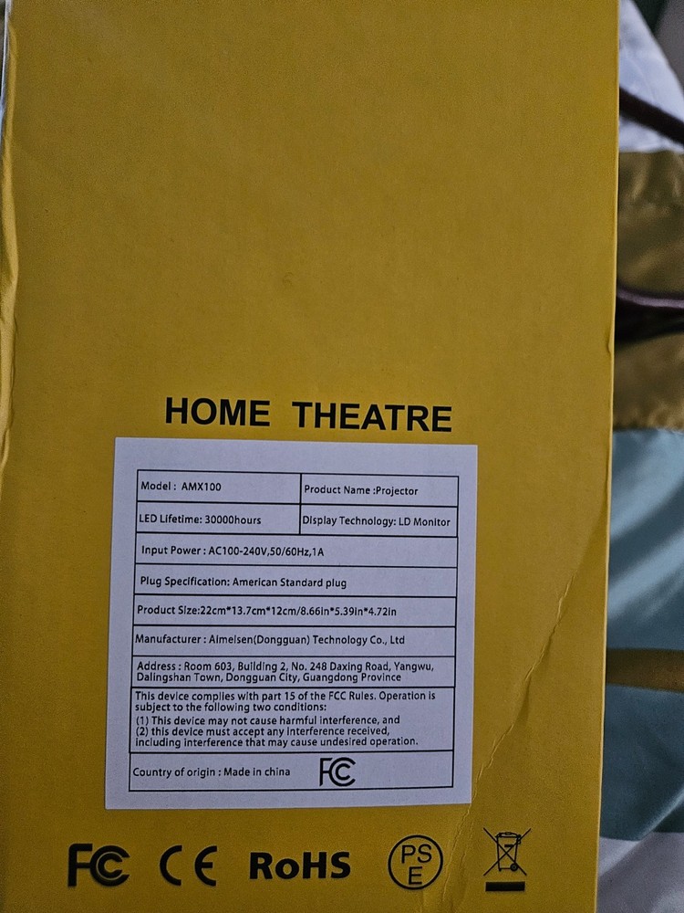 LED Mini Projector model AMX100