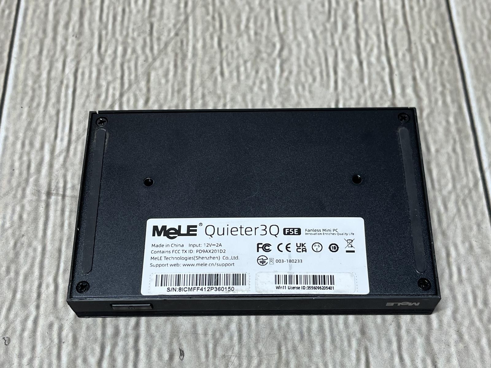 MeLE Fanless Mini PC Quieter3Q 11th Gen Celeron N5105 16GB 240GB M.2 Windows 11