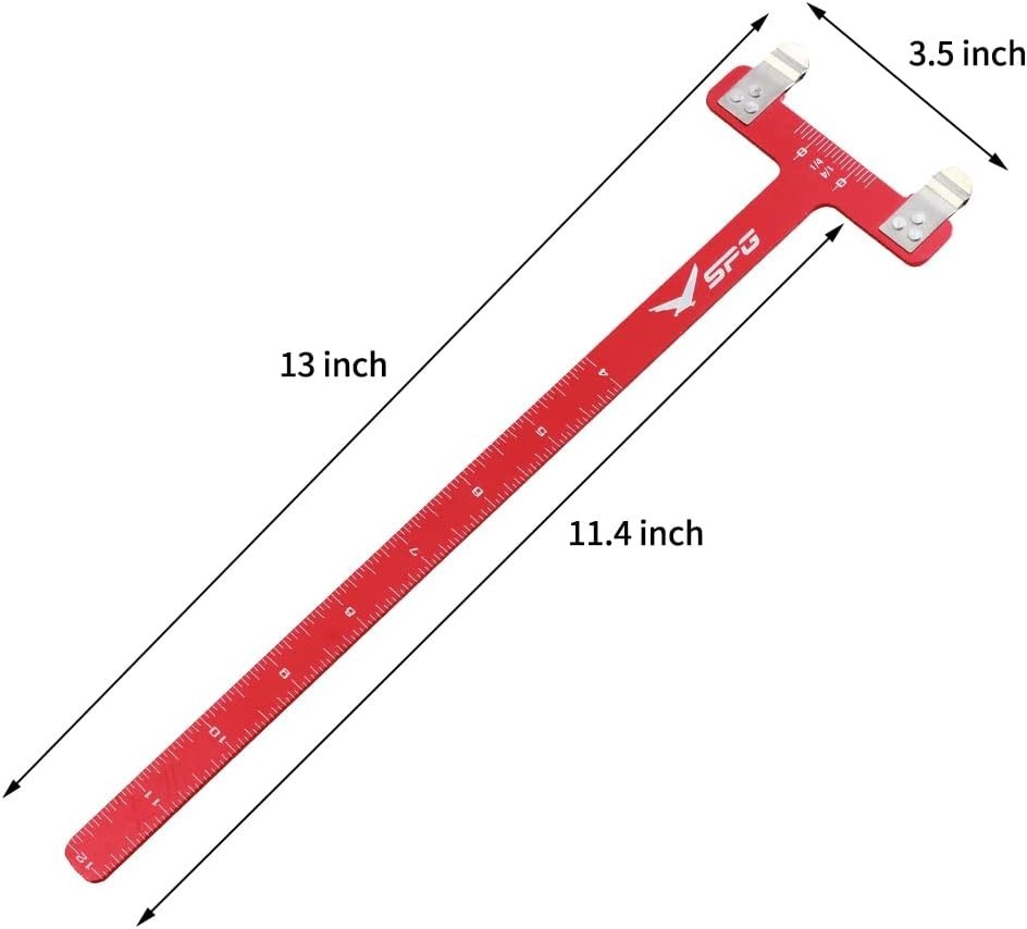 Archery Bow Square Nocking Point Pliers Kit T-Shape Ruler String Tuning Tool Set