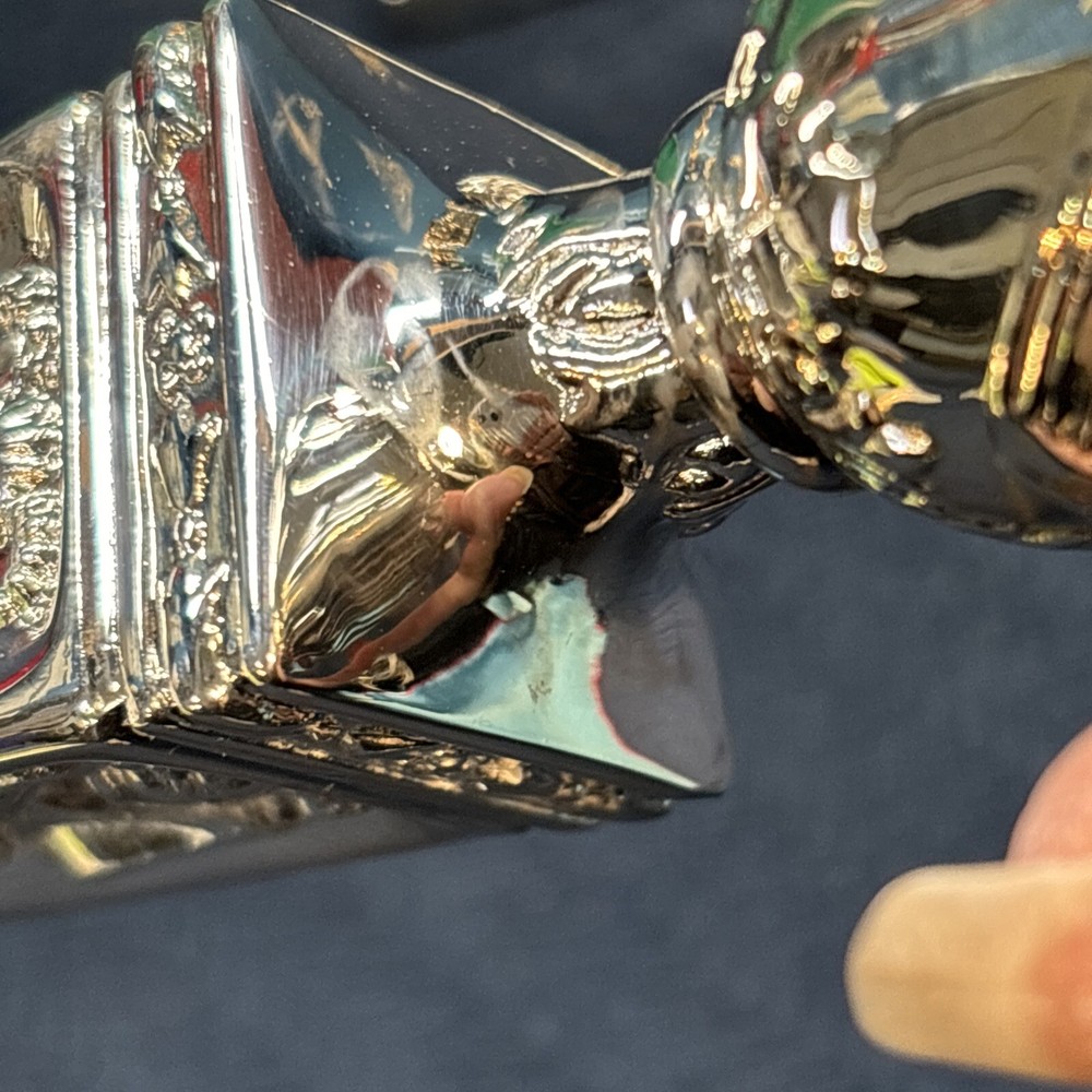 Vintage Towle Silversmiths 9.5” Silverplate Candlestick Holders Set 99441258T