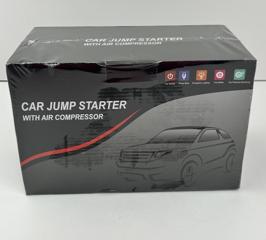 Jump Starter with Air Compressor- Green