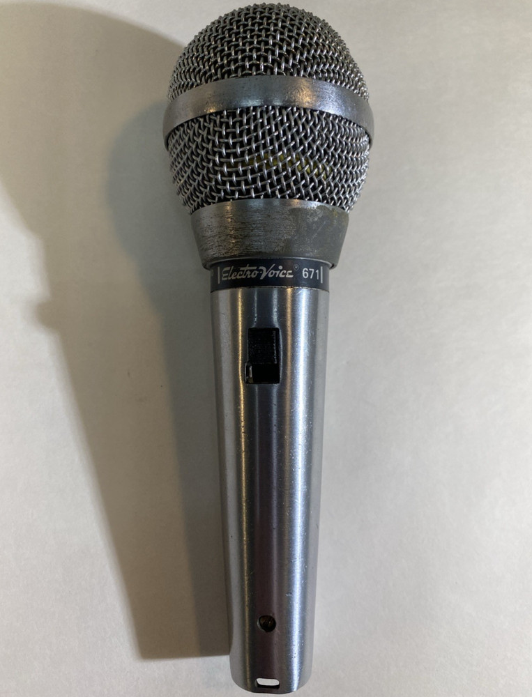 Vintage 1970's Electro Voice 671 dynamic cardioid microphone