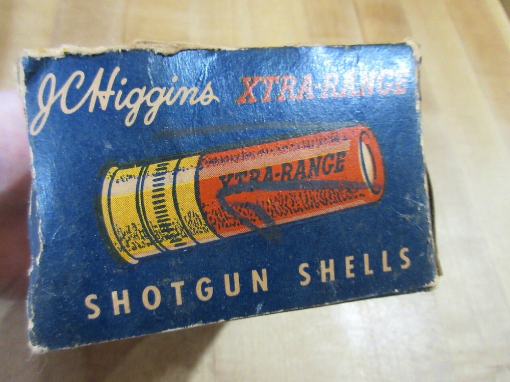 Vintage Empty J C Higgins Xtra Range 16 ga shotshell box