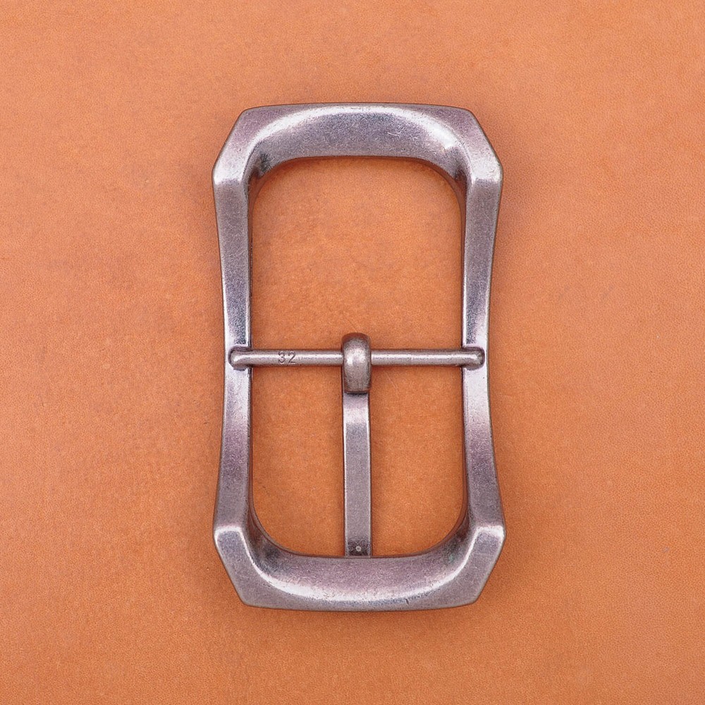 Arch Solid Rectangular Antique Silver Center Bar Pin Belt Buckle Fit 32mm Strap