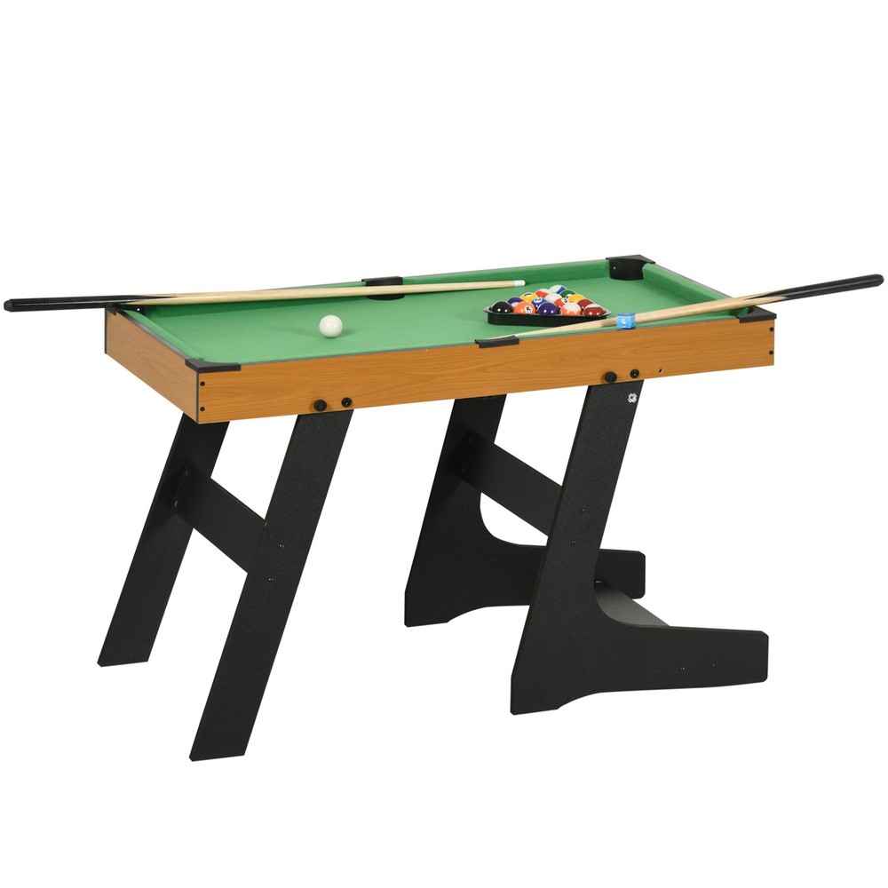 40'' Mini Pool Table Set Tabletop Billiards Game, Easy Folding with Cues