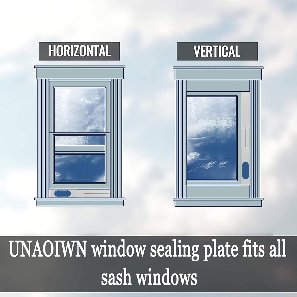 Portable Air conditioner Window Kit, Adjustable Vertical/Horizontal Sliding W...