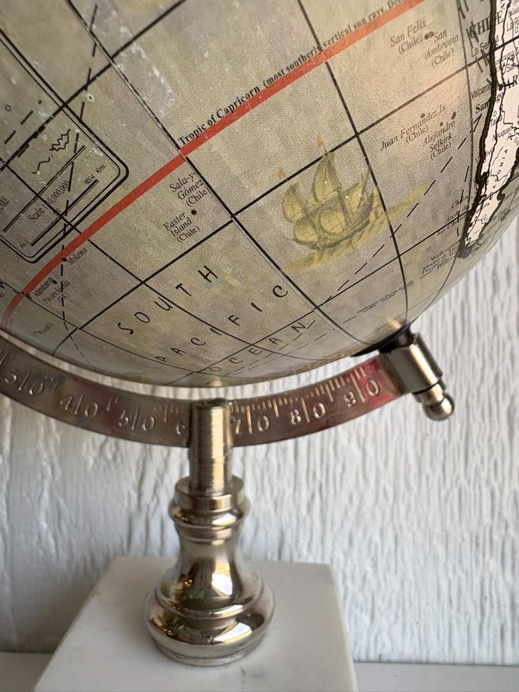 World Globe with Marble Base