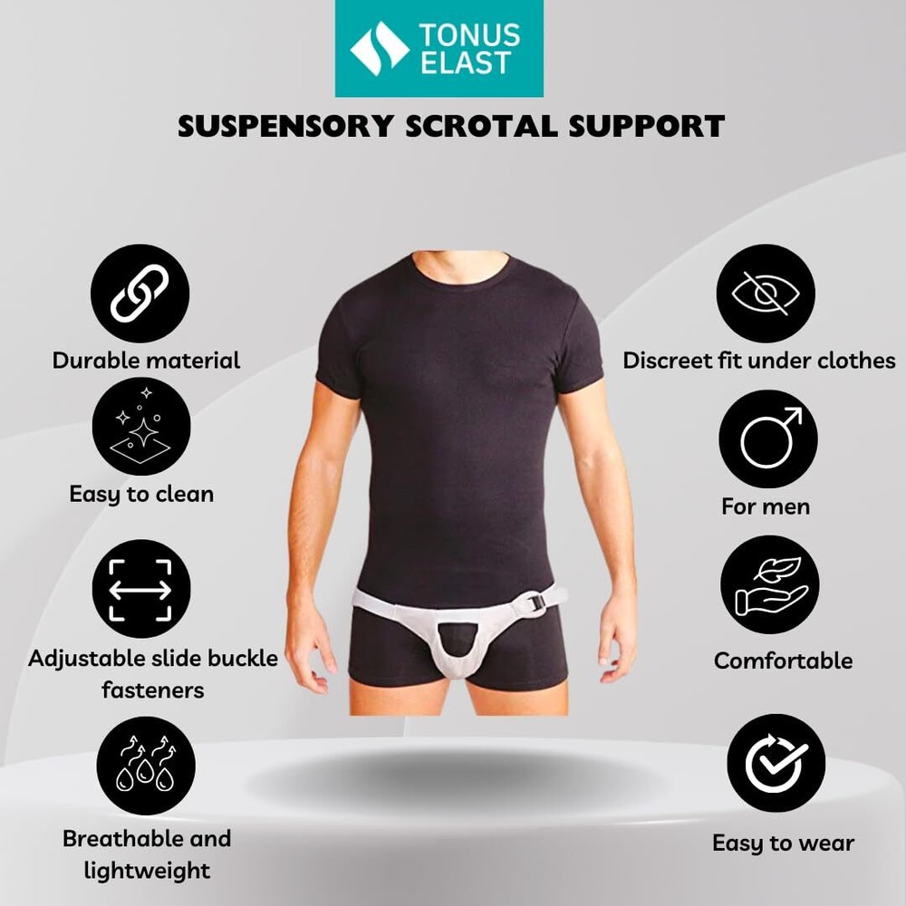 Suspensory Scrotal Support - Large