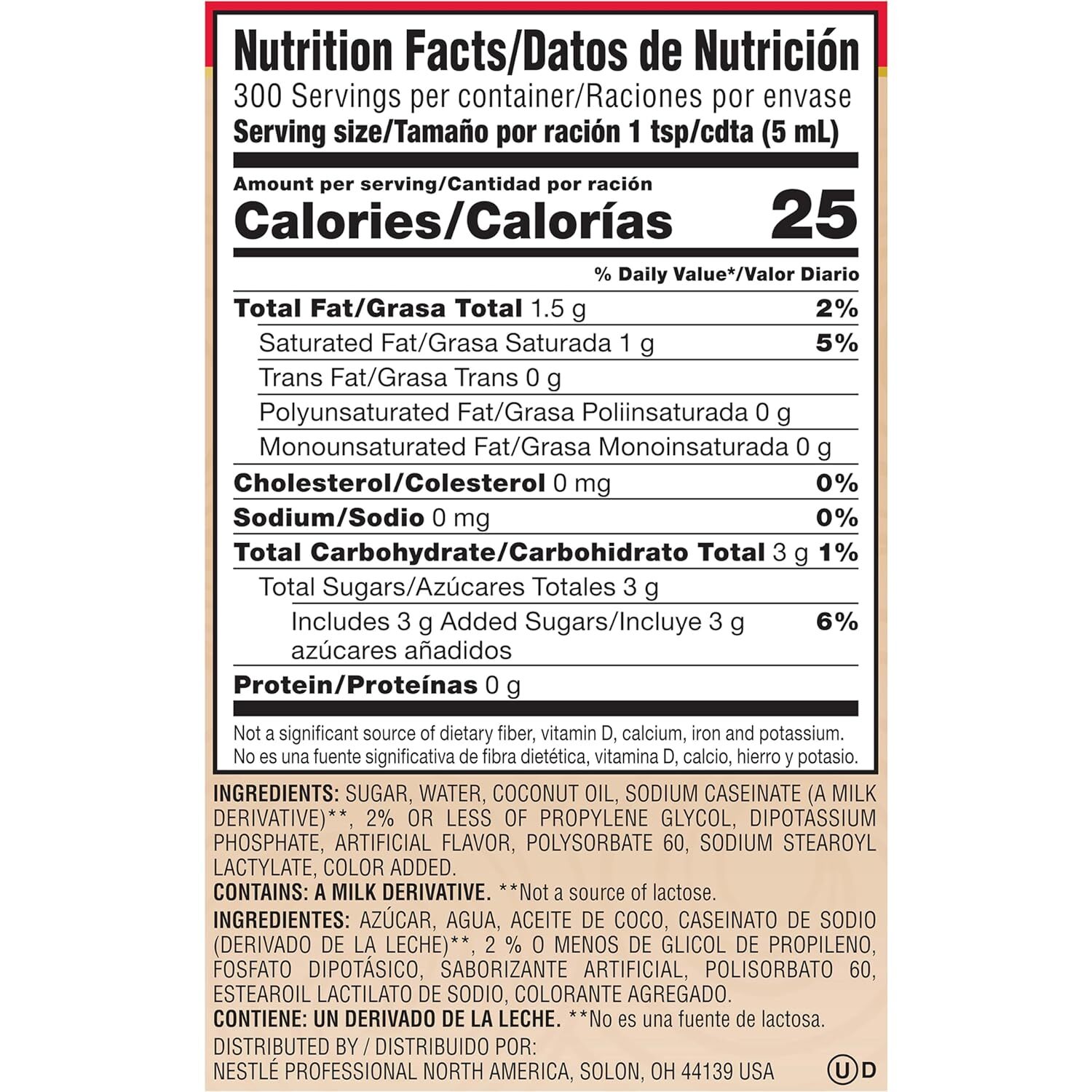 Nestle Coffee Mate Coffee Creamer, Sweetened Original, Concentrated Liquid Pump