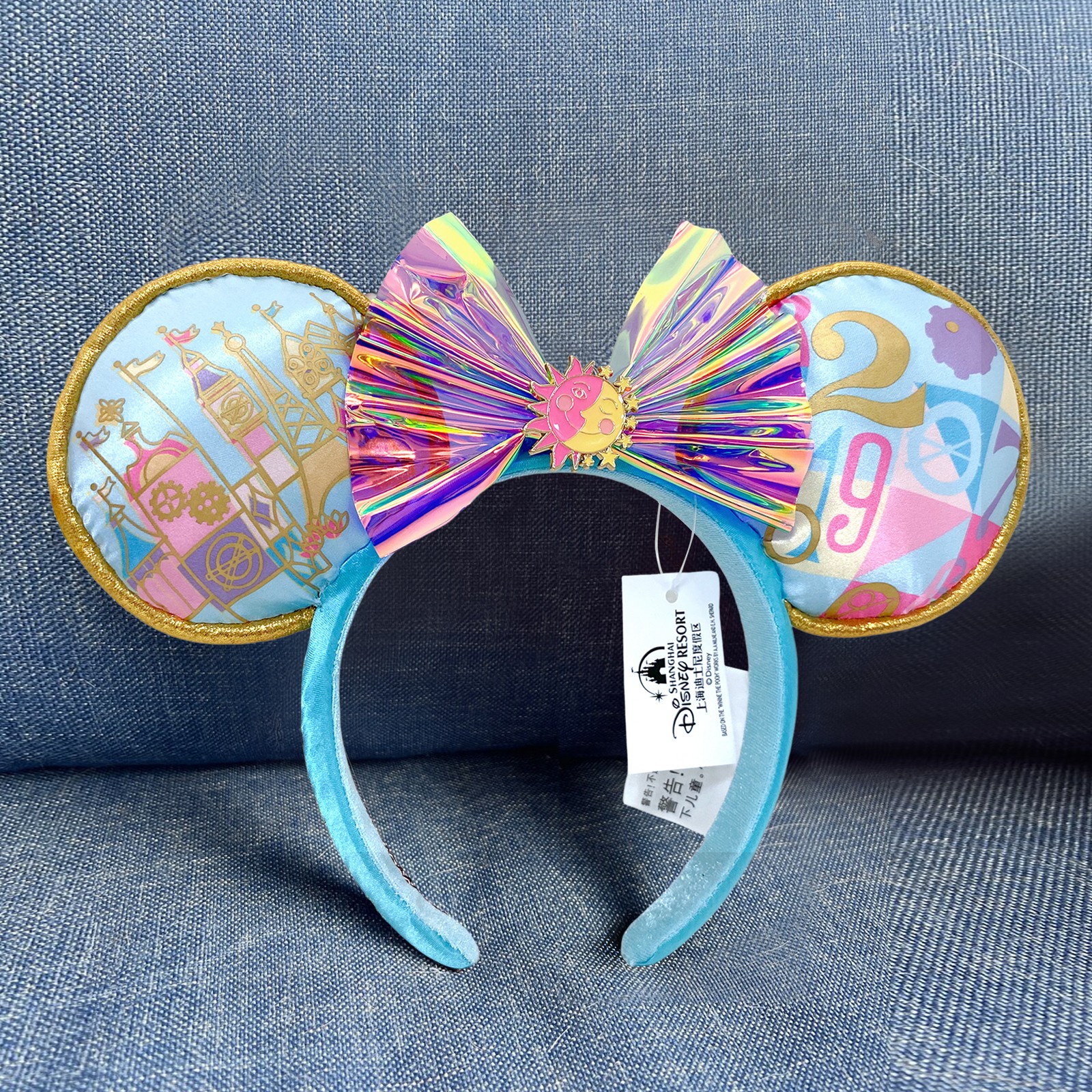 It’s a Small World Paris Minnie Mouse Ears Disney Parks Headband 2025